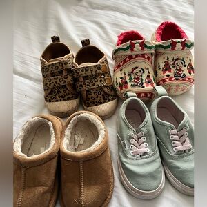 Bundle 4 pairs of Toddler size 7 shoes